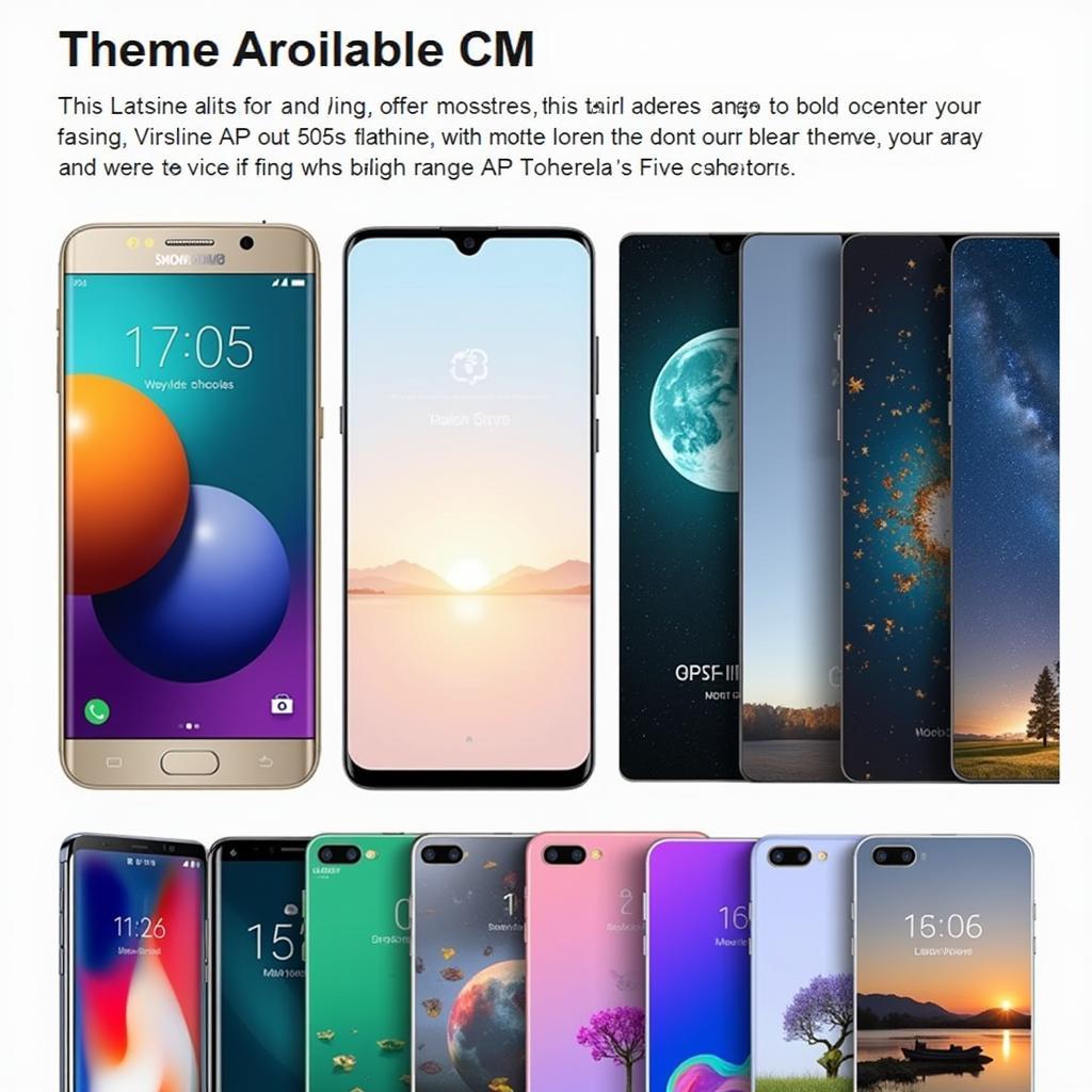 CM Themes APK Variety