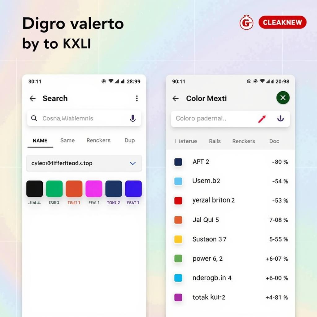 Color Dict Pro APK Interface