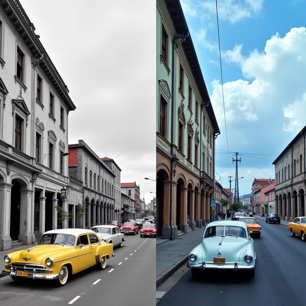 Colorized Image Example: Before and After