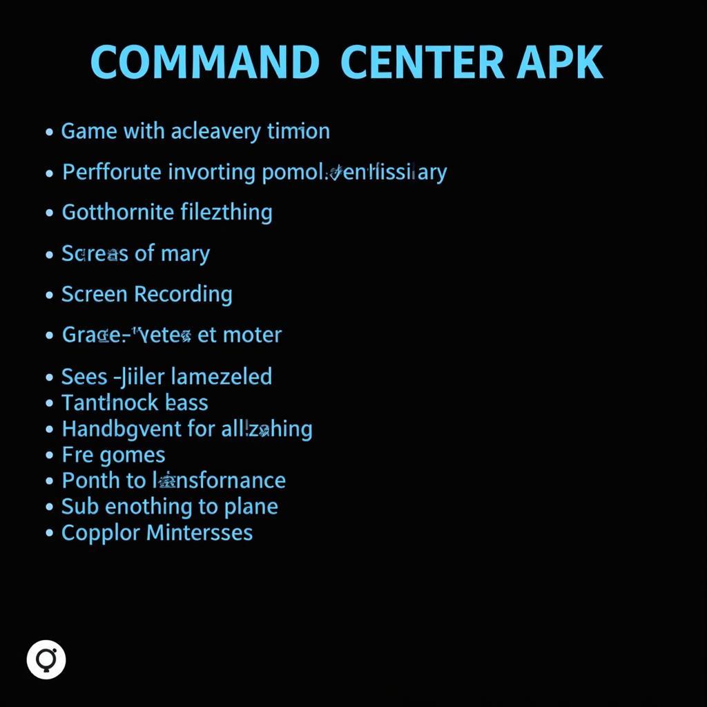 Command Center APK Features