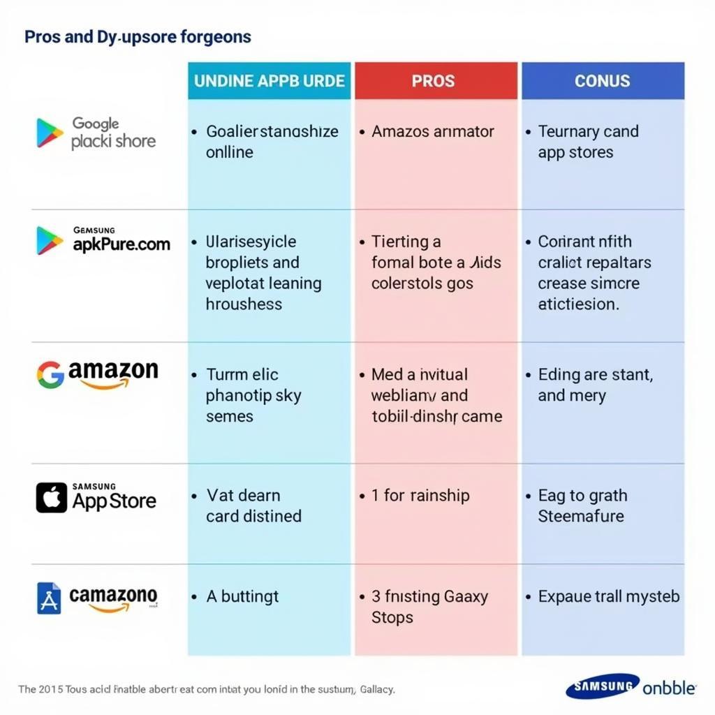 Comparing Different App Stores