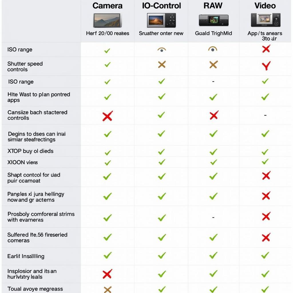 Comparing Camera Pro Control APK Features