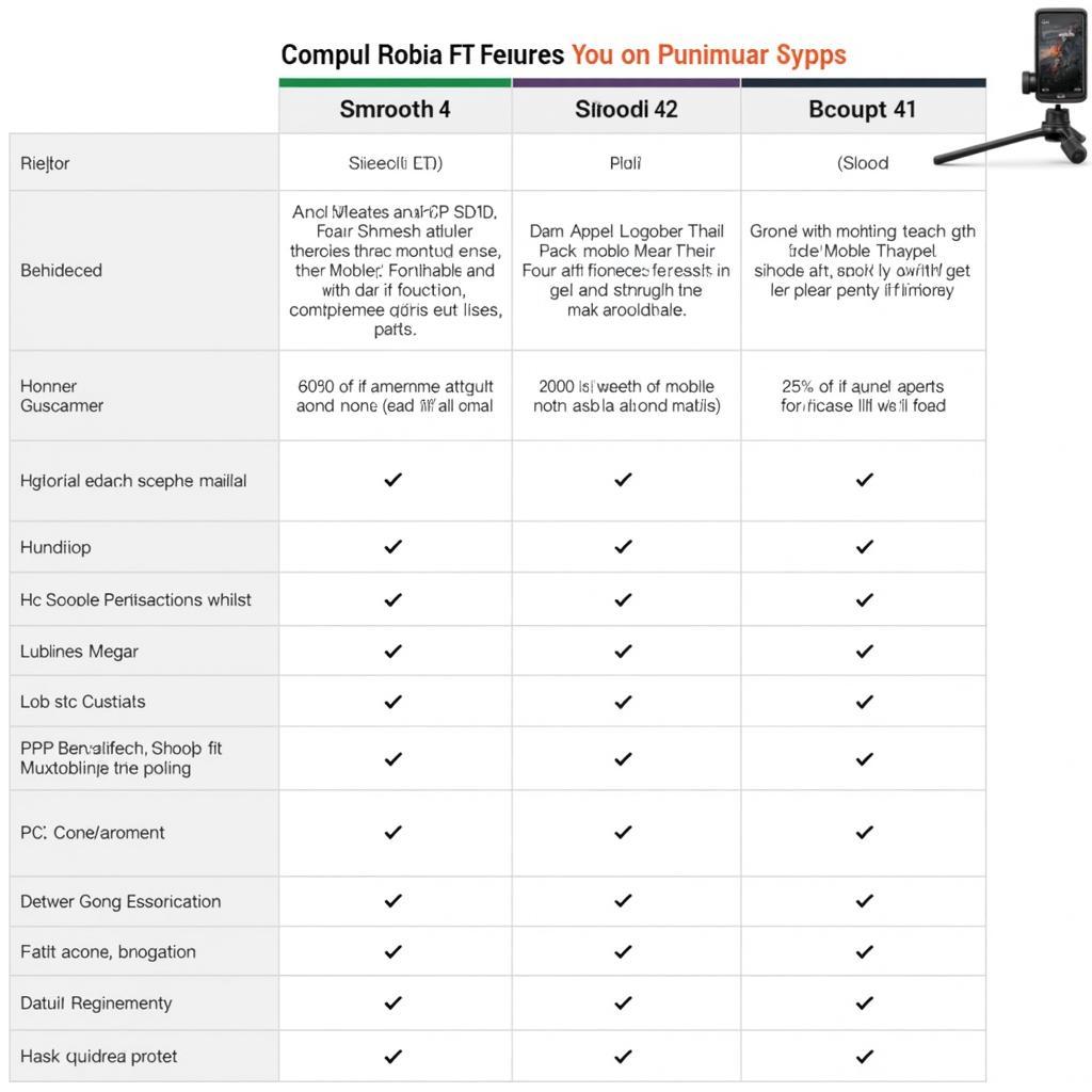 Comparison chart of popular mobile filmmaking apps