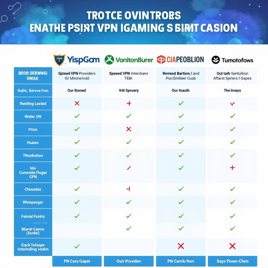 Comparing VPN Providers for Gaming