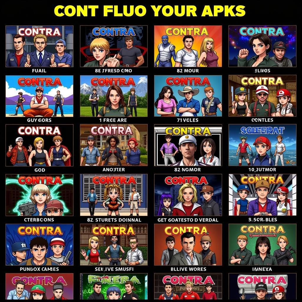 Different Versions of Contra APK