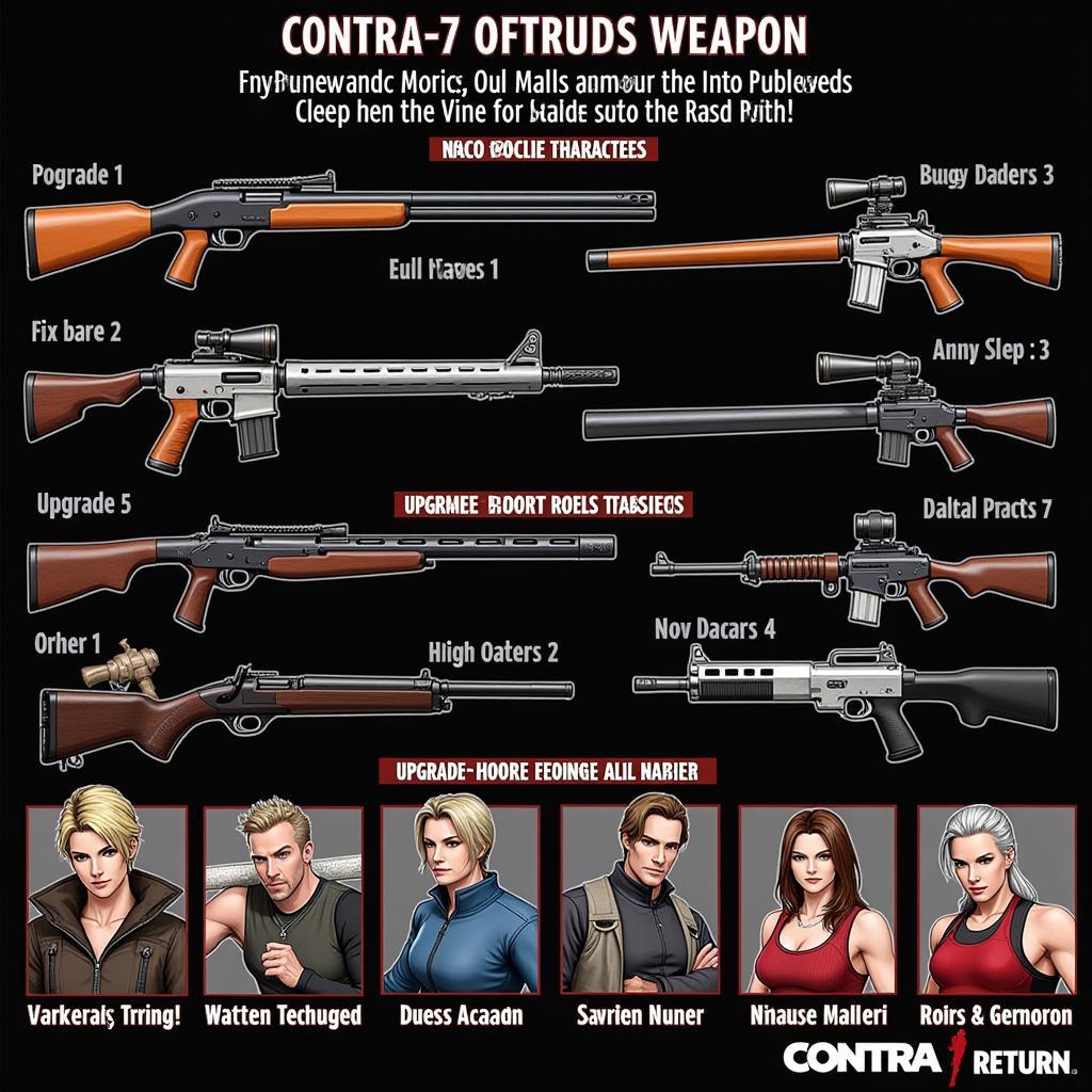 Contra Return Weapon Upgrades and Character Selection