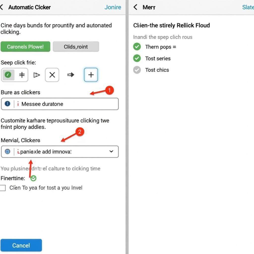 Customizing Click Settings in an Automatic Clicker