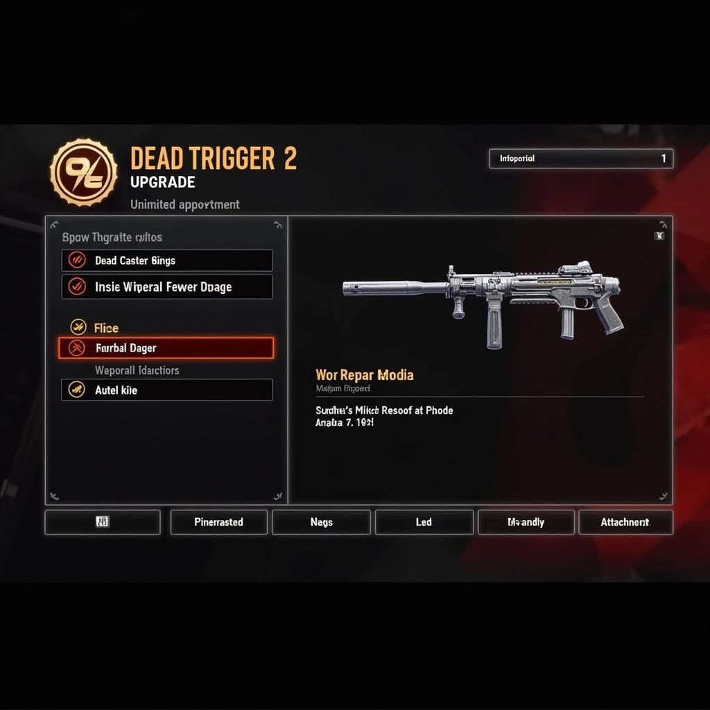 Dead Trigger 2 Unlimited Money APK Weapon Upgrade