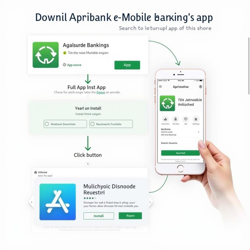 Downloading Agribank E-Mobile Banking from App Store