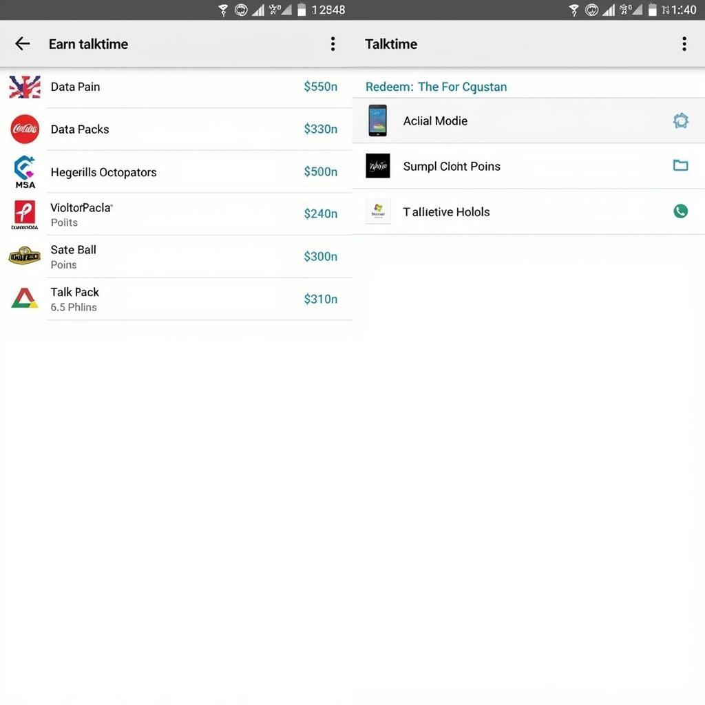 Earn Talktime APK Redemption Options