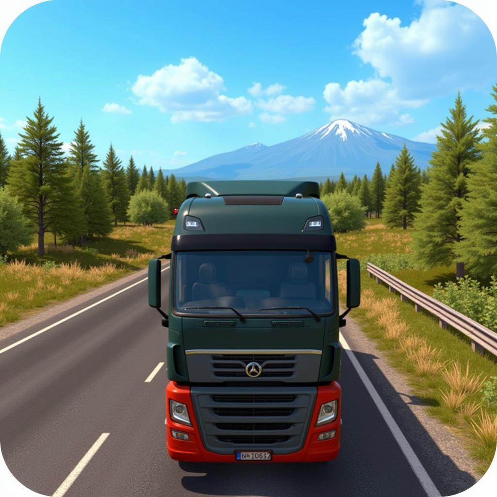 Euro Truck Simulator 2 Mod APK Open Road Gameplay