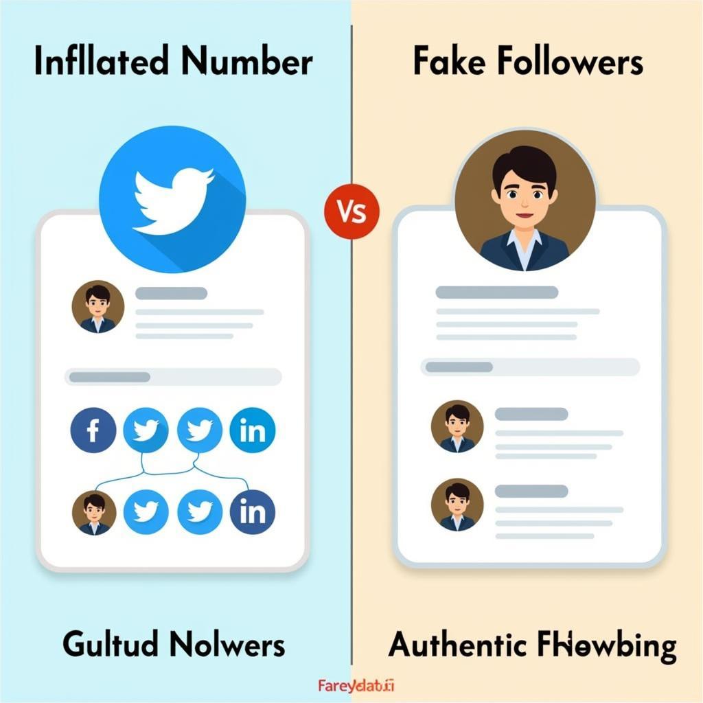 Fake Followers vs. Real Followers