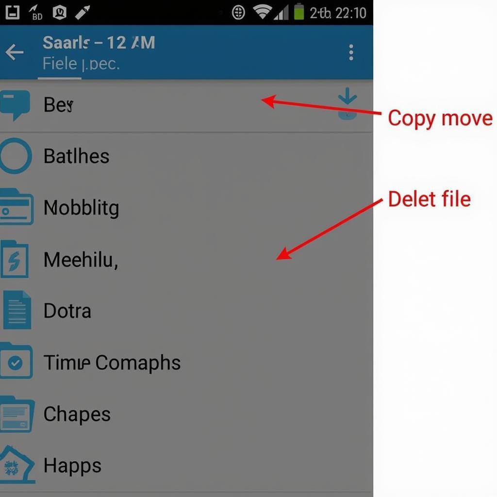 File Exploration in Android Manager APK