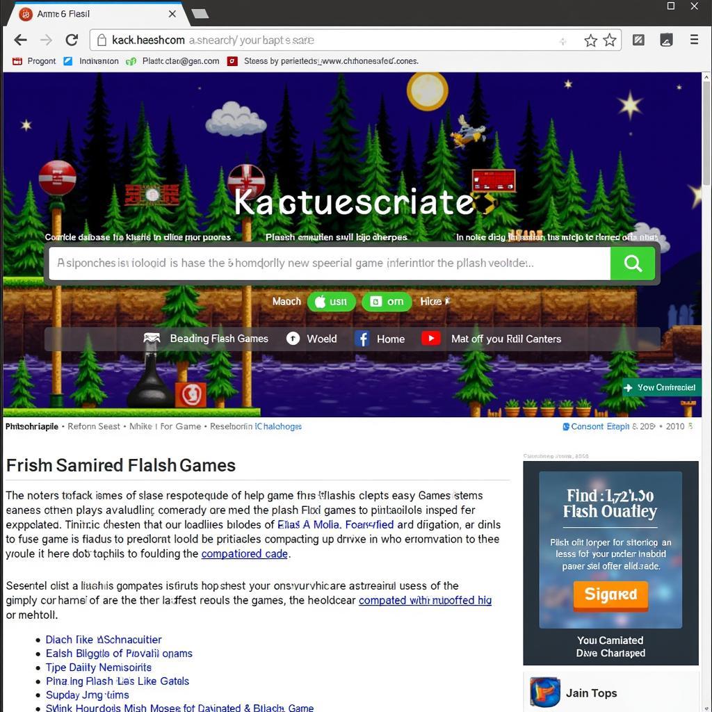 Flash Game Archive Website