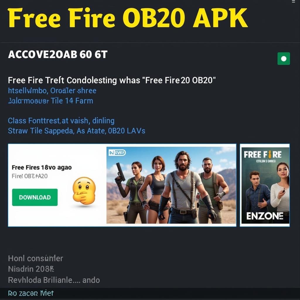 Free Fire OB20 APK Download Screenshot