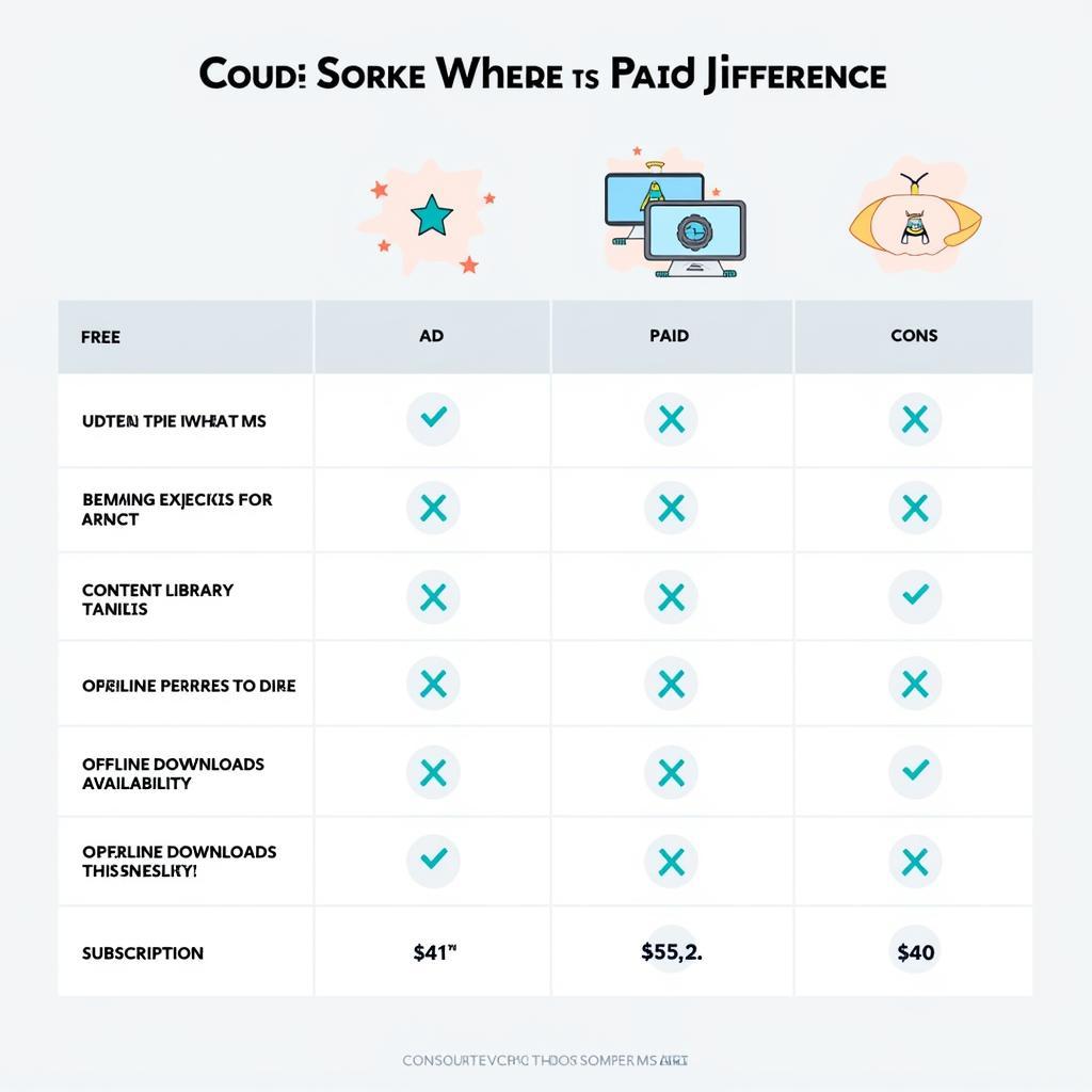 Free vs. Paid Streaming Services: A Comparison Chart