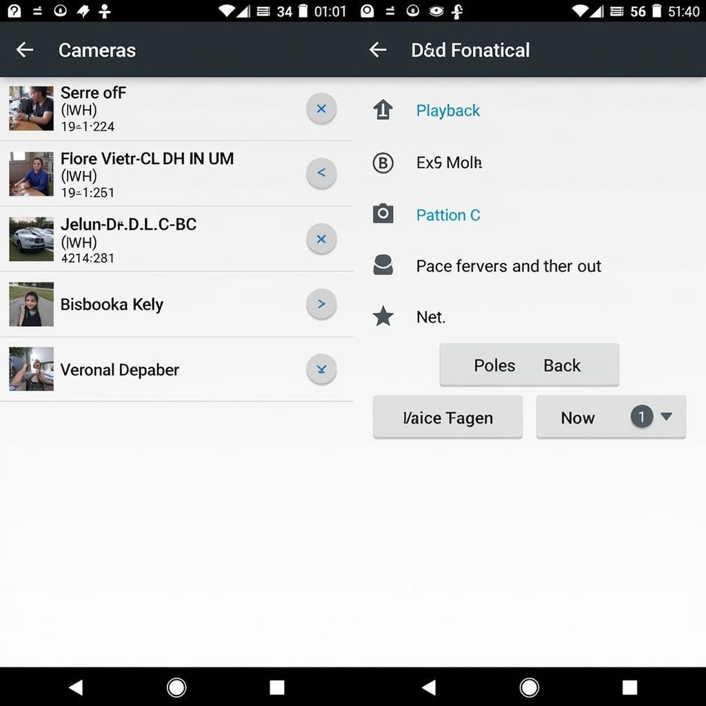 gdmss hd lite apk app interface showcasing live video feeds, camera controls, and settings.