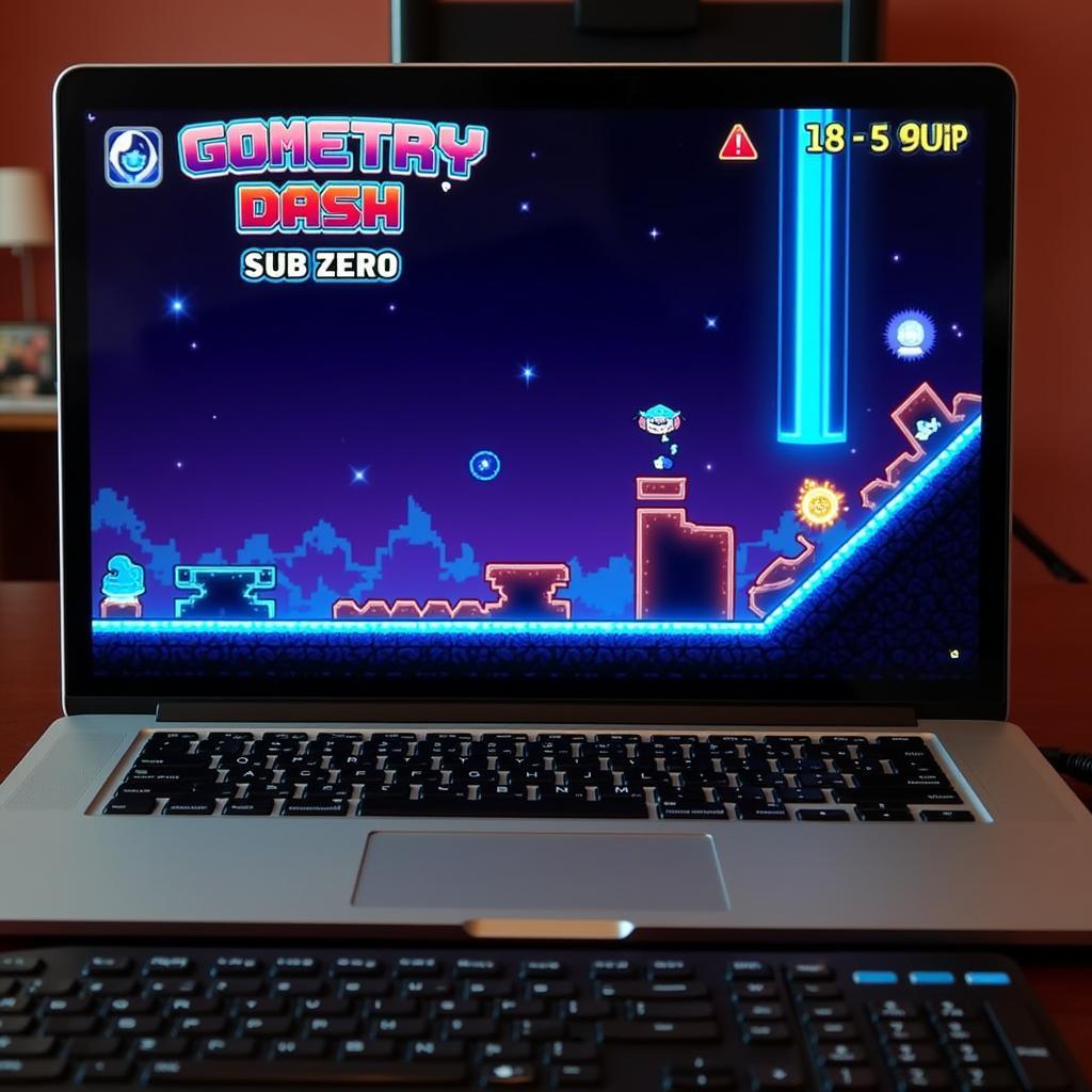 Playing Geometry Dash Sub Zero on PC