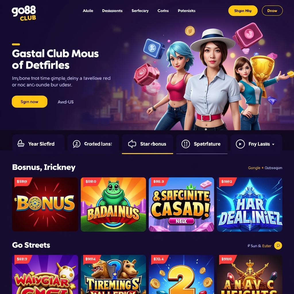 Go88 Club APK Homepage Screenshot