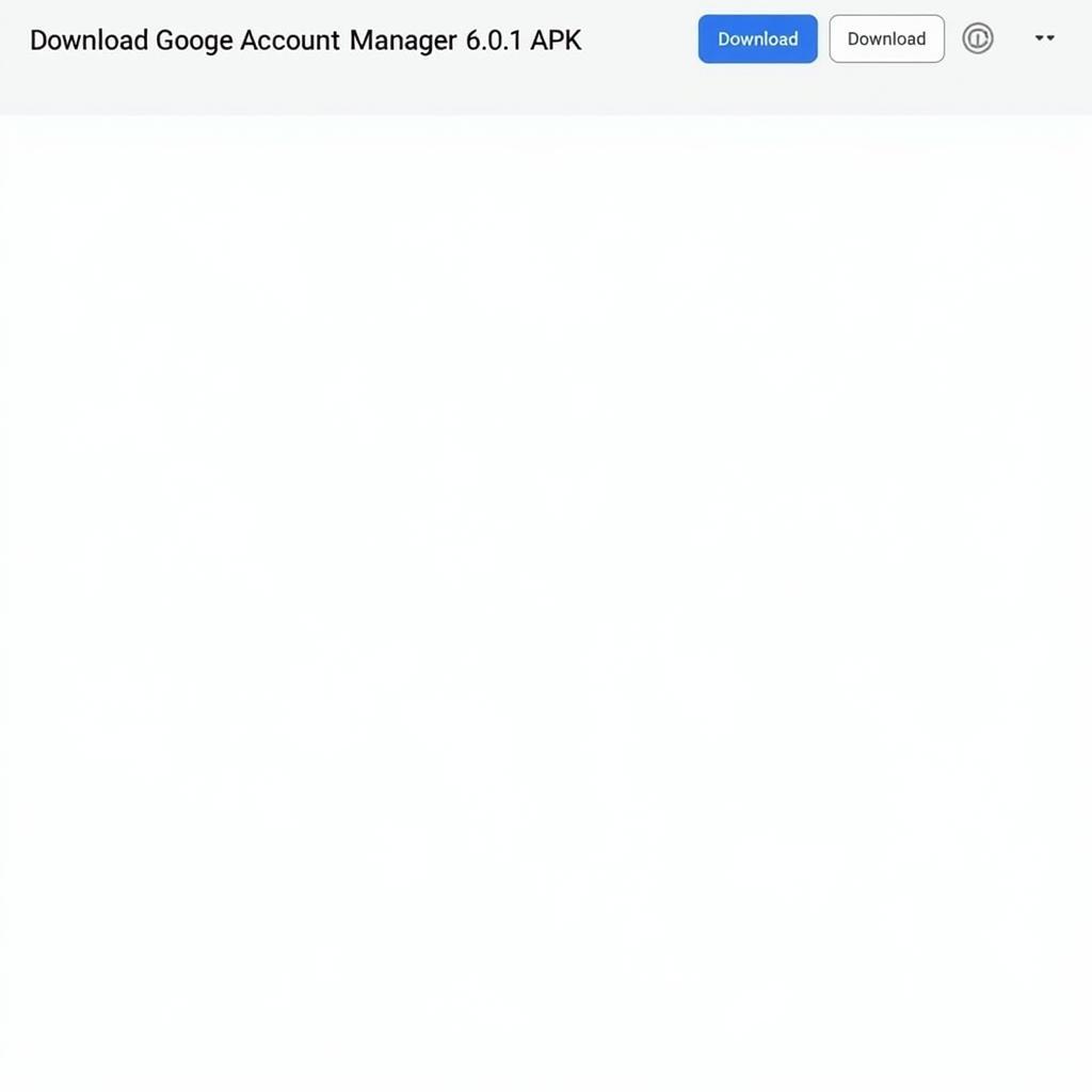 Google Account Manager 6.0.1 APK Download Button Screenshot