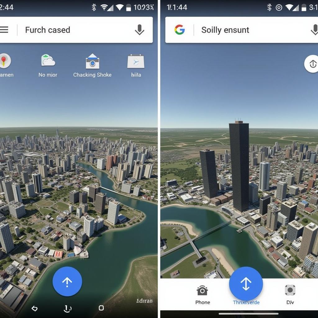 Google Earth APK Interface