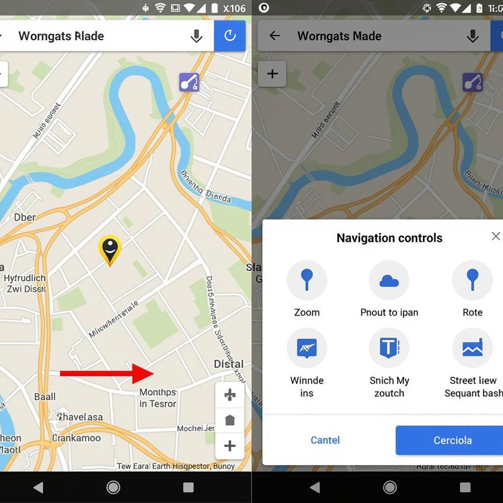 Google Earth APK Navigation