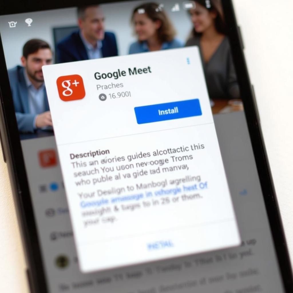 Google Meet APK Download Interface