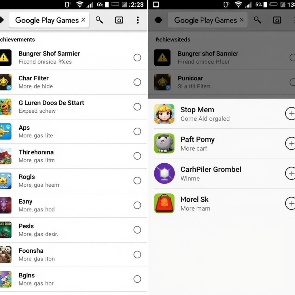 Google Play Games Interface