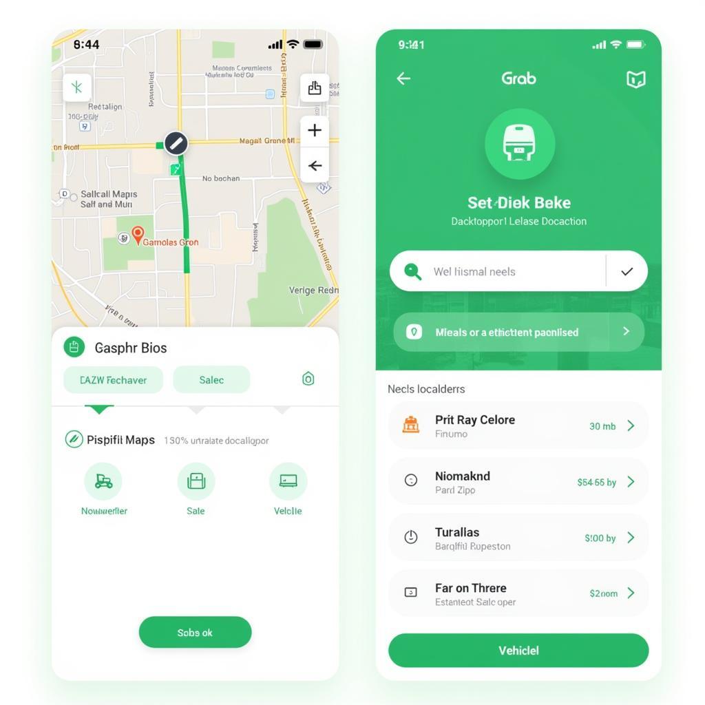 Grab Bike App Interface