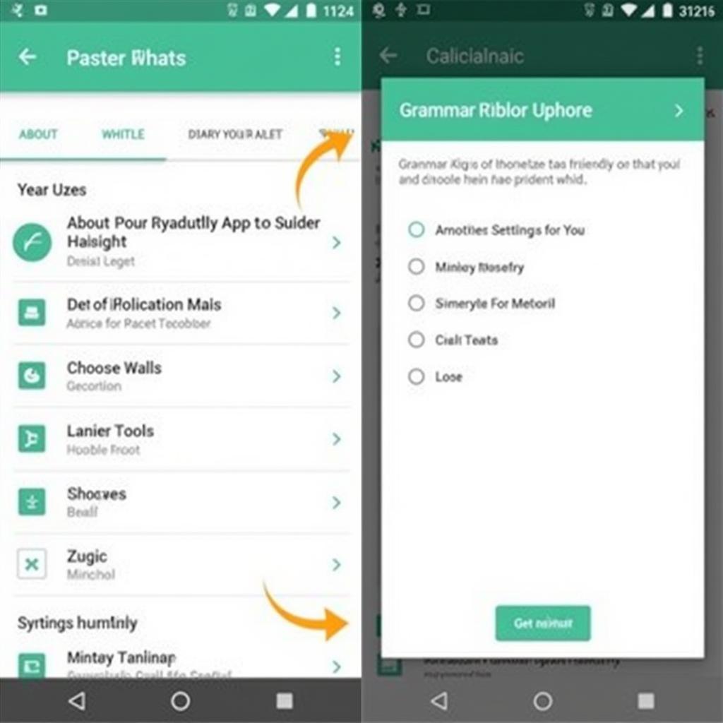 Grammarly APK Interface