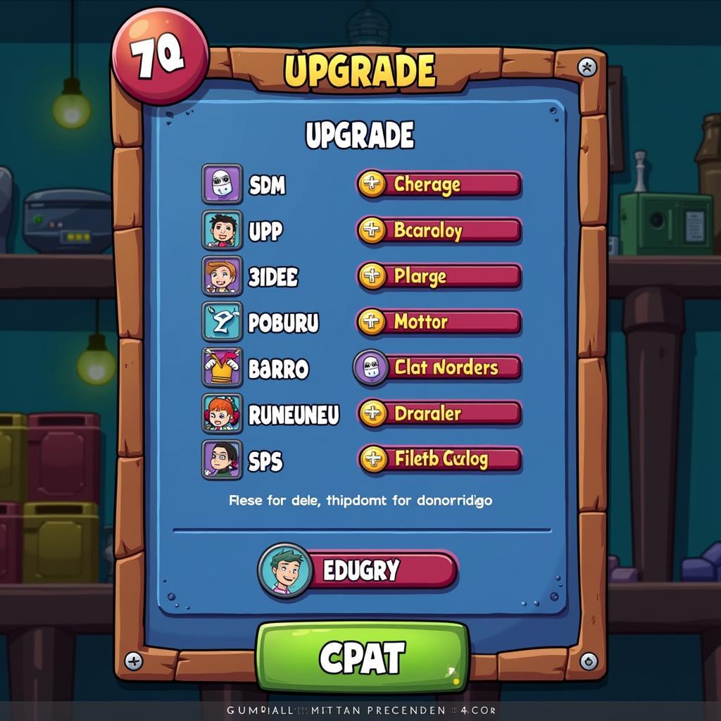 Gumball Mutant Fridge Mayhem Upgrade Screen