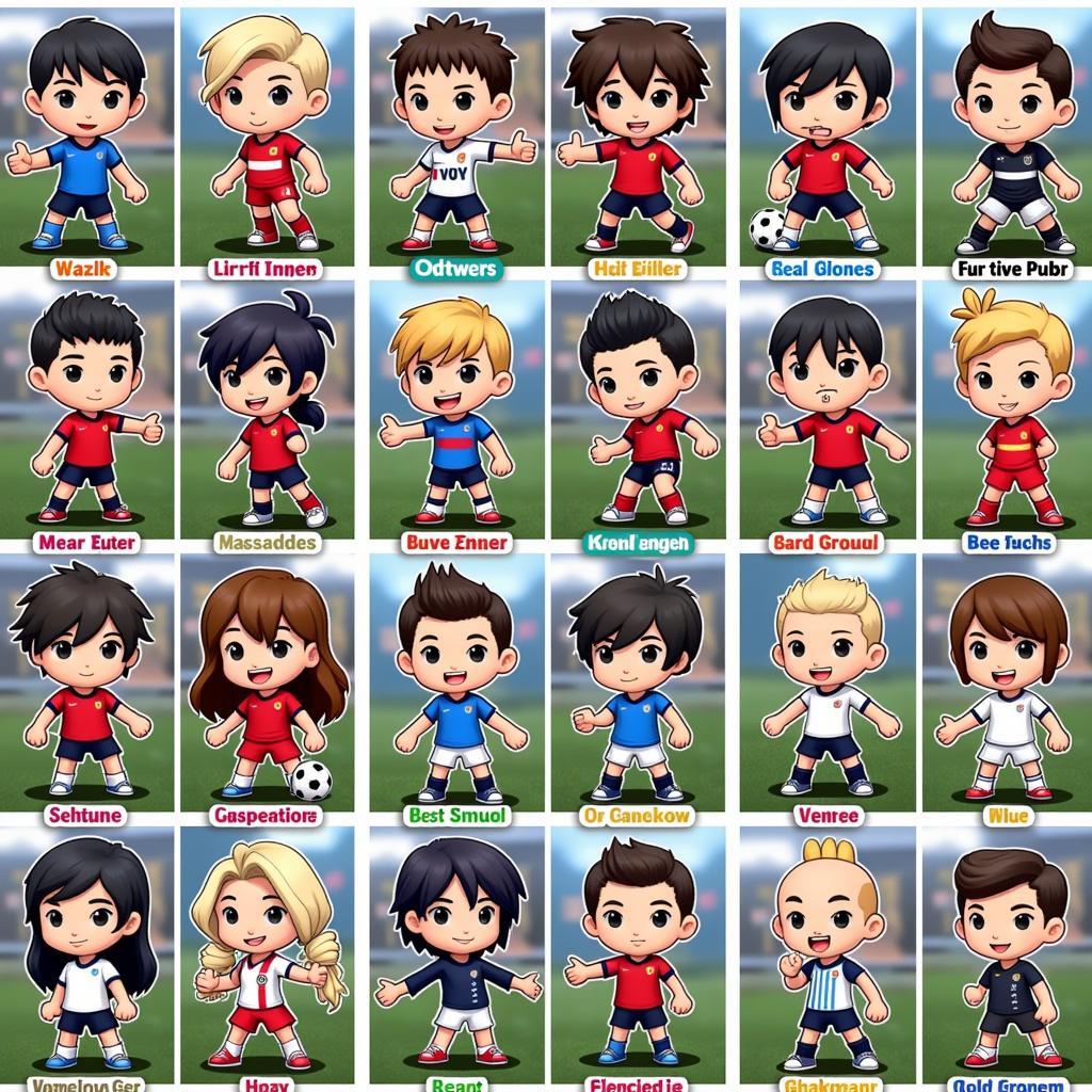 Head Soccer Mod APK Characters