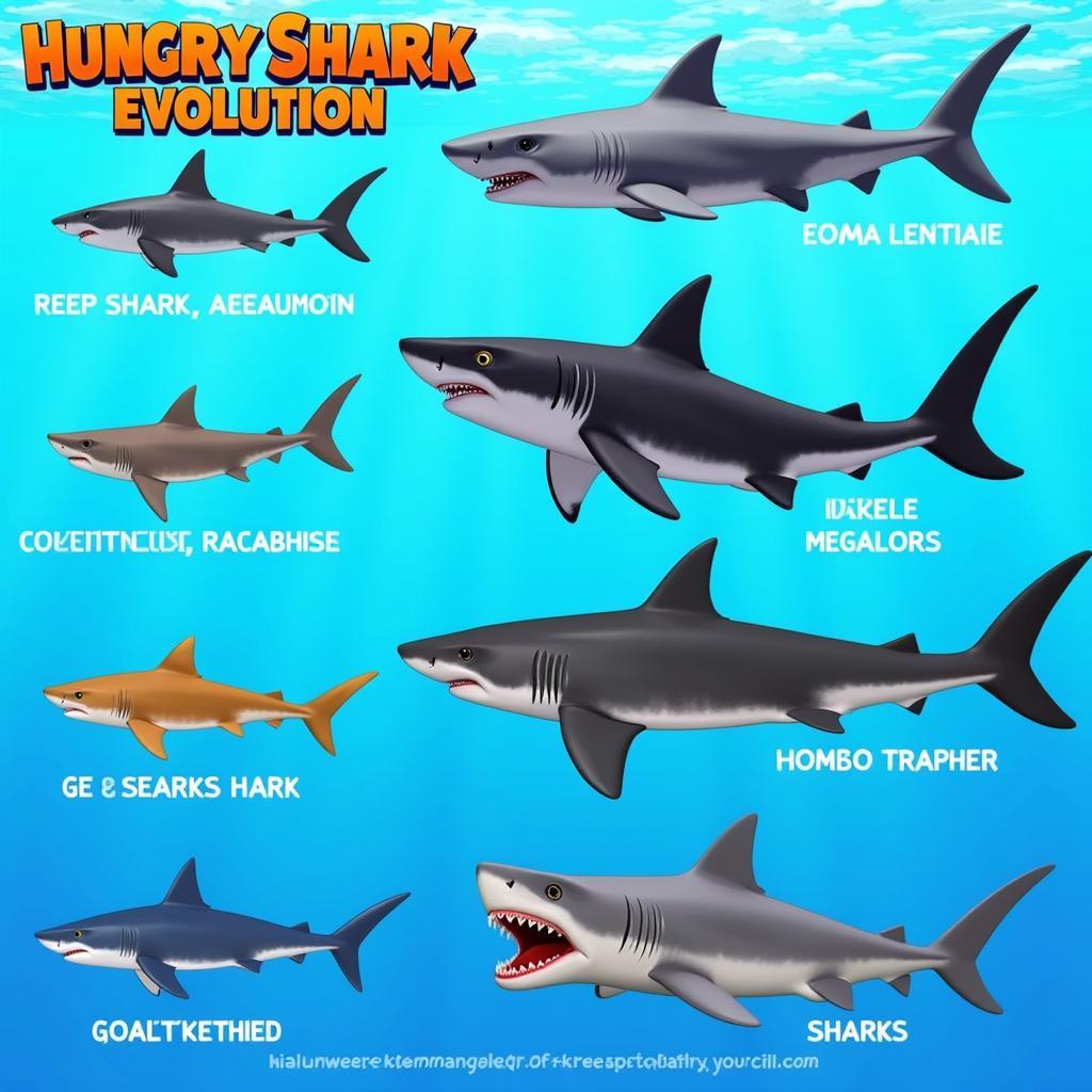 Hungry Shark Evolution Shark Species