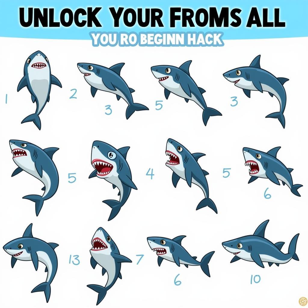 Hungry Shark Hack Mod APK: Unlocked Sharks