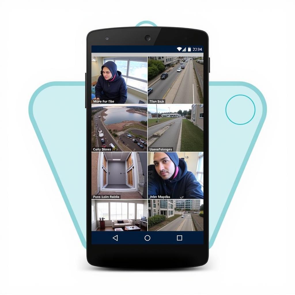 idmss plus apk live view interface showing multiple camera feeds