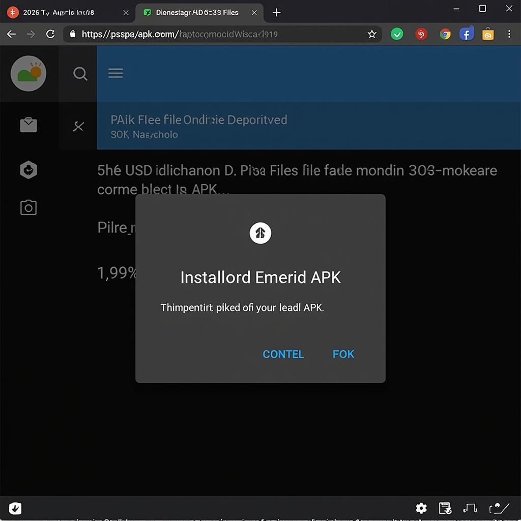 Installing APK from TV Browser