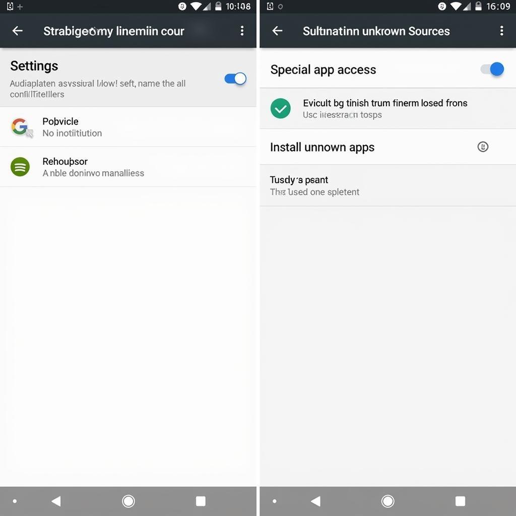 Installing an APK file on an Android 9 device