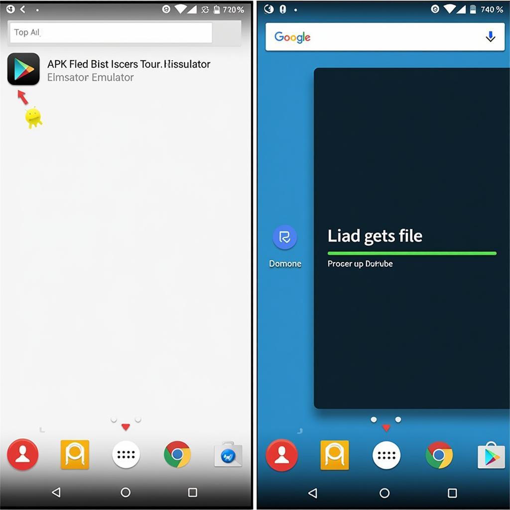 Installing an APK file on an Android emulator