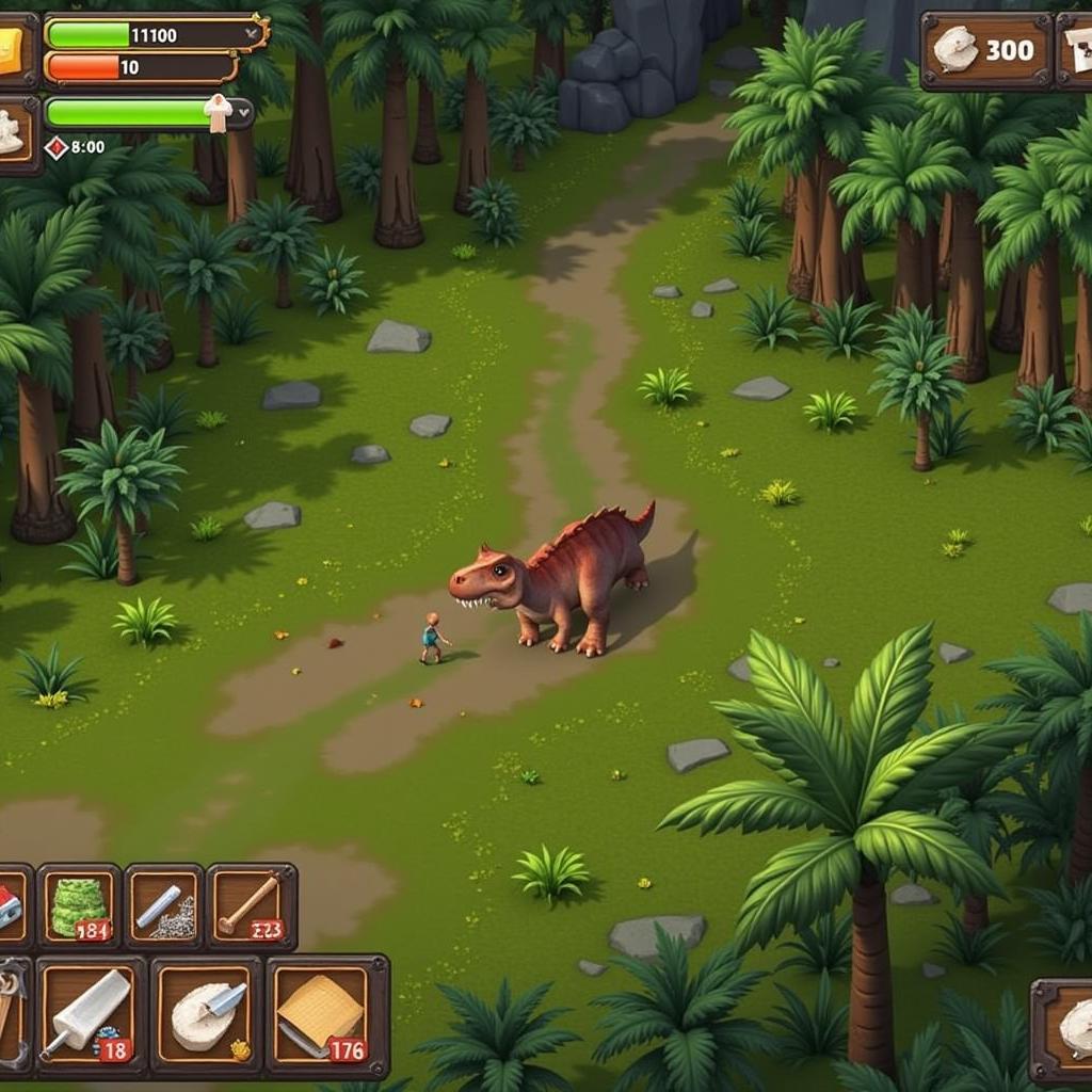 Jurassic Survival Mod Apk Gameplay Screenshot