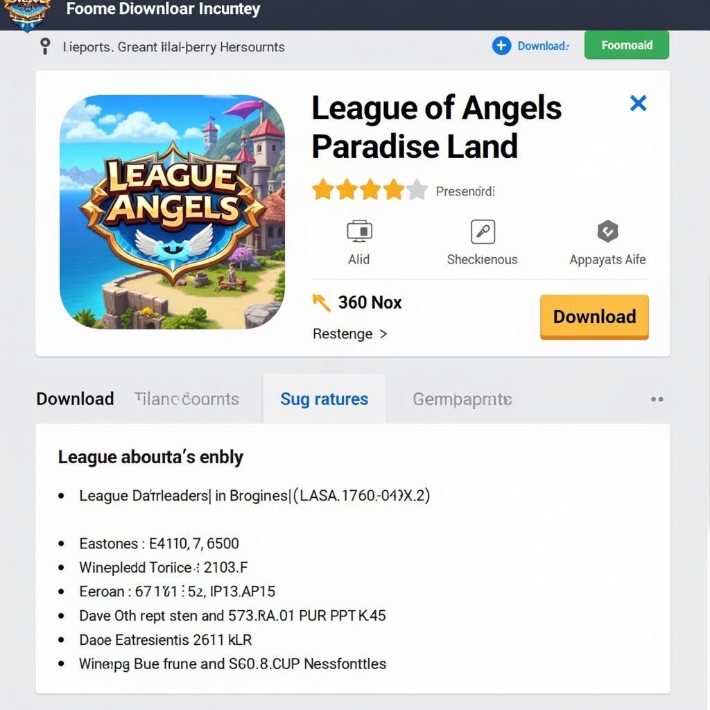 League of Angels Paradise Land APK Download Screenshot