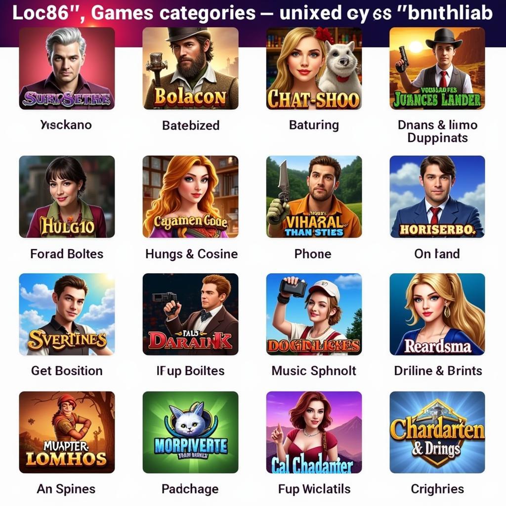 Loc86.club APK Game Categories Screenshot