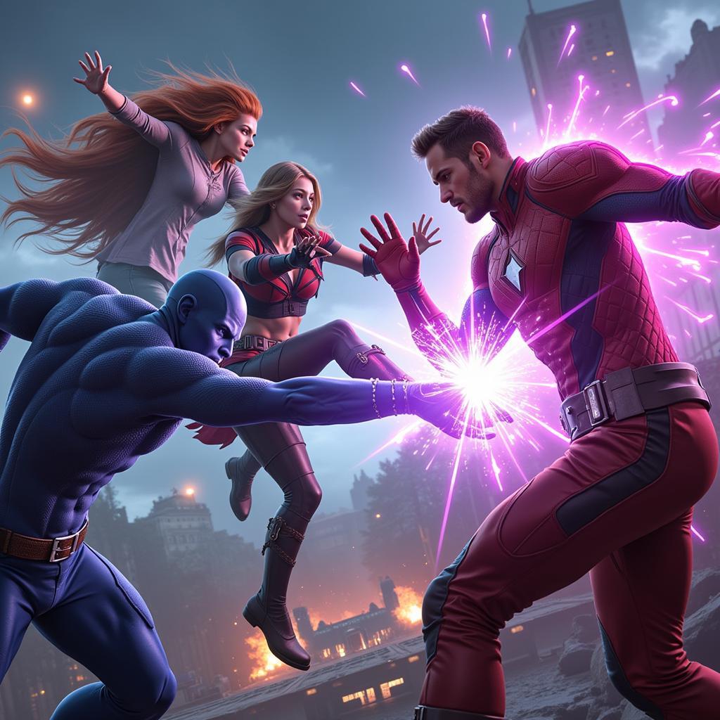 Marvel Future Fight Combat Scene