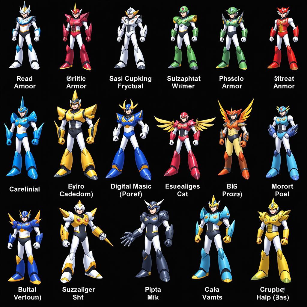 Megaman X Armor Upgrades