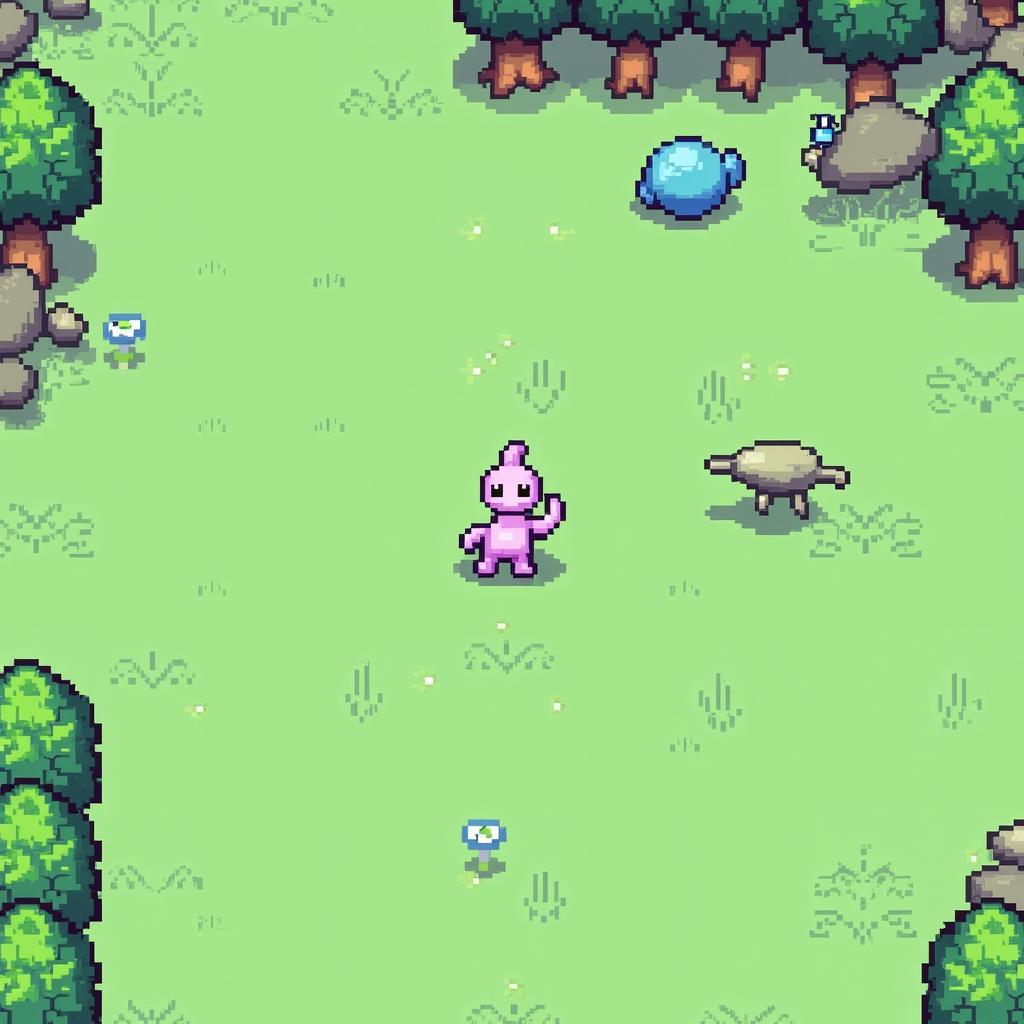 Mew Encounter in a Fan-Made Game