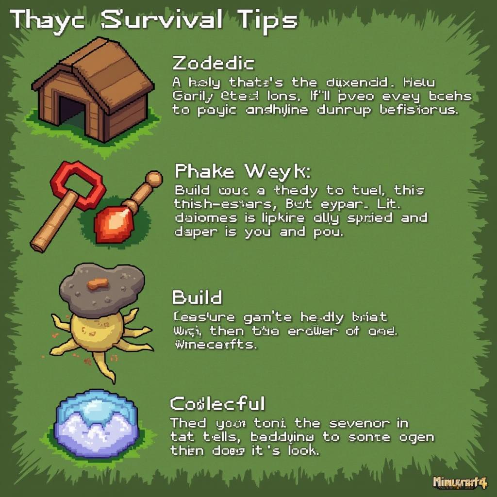 Minecraft 1.2 13.10 Survival Tips