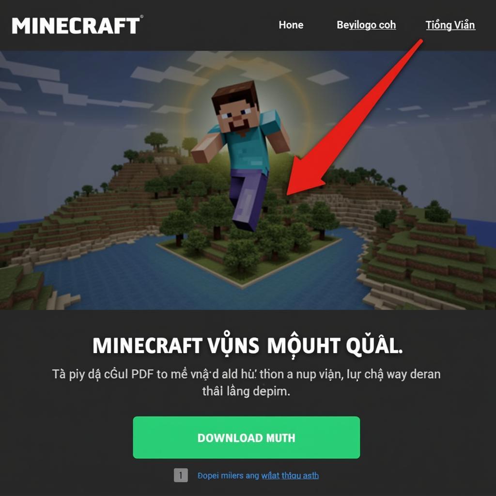 Minecraft APK Tiếng Việt Download Page