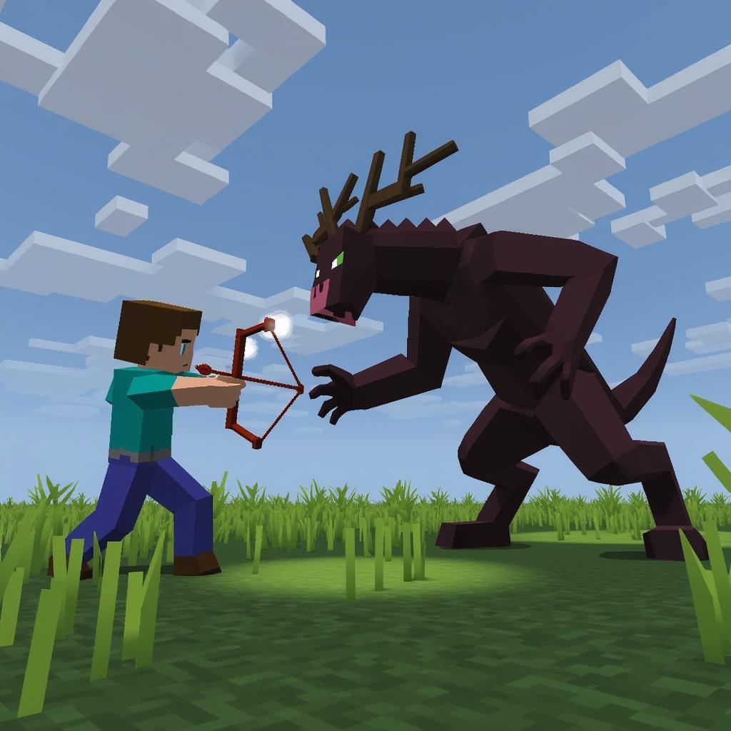 Battling the Wither in Minecraft PE 0.16.0