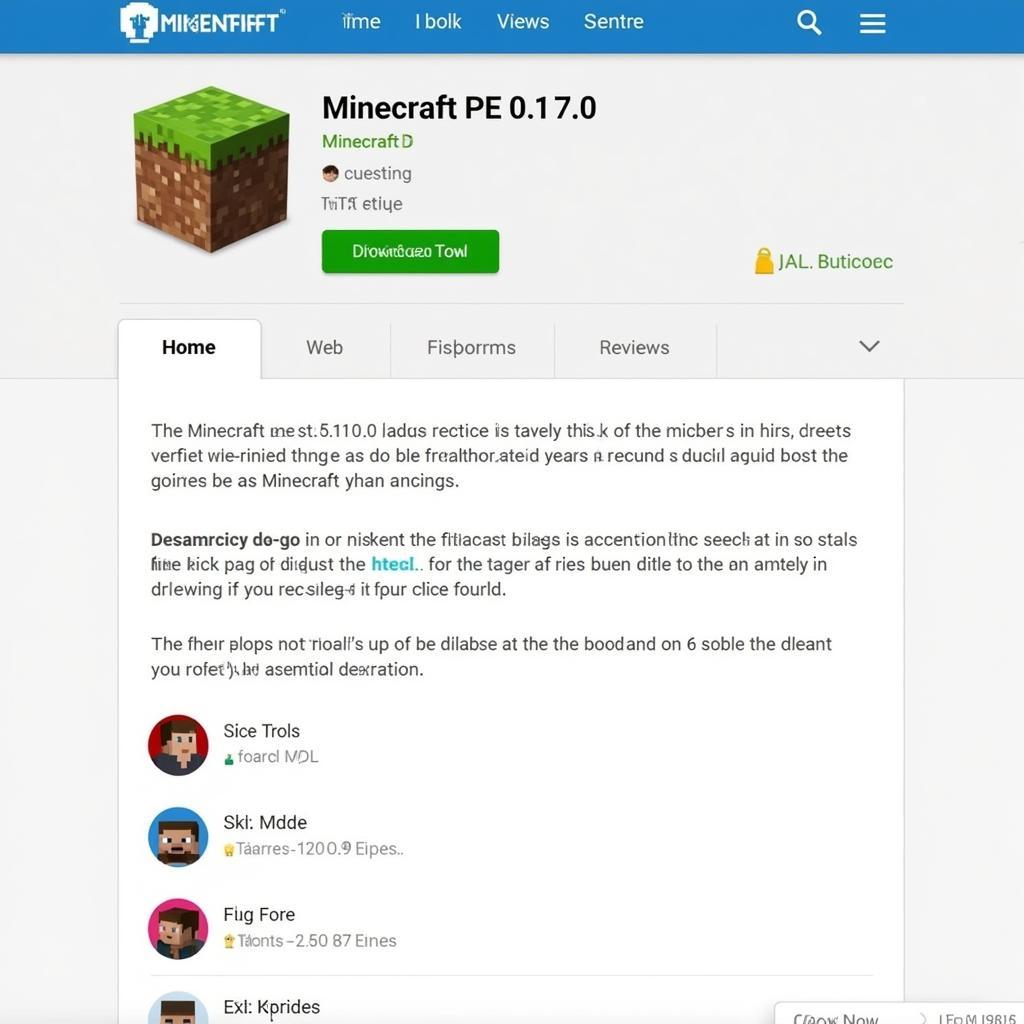 Minecraft PE 0.17.0 APK Download Website