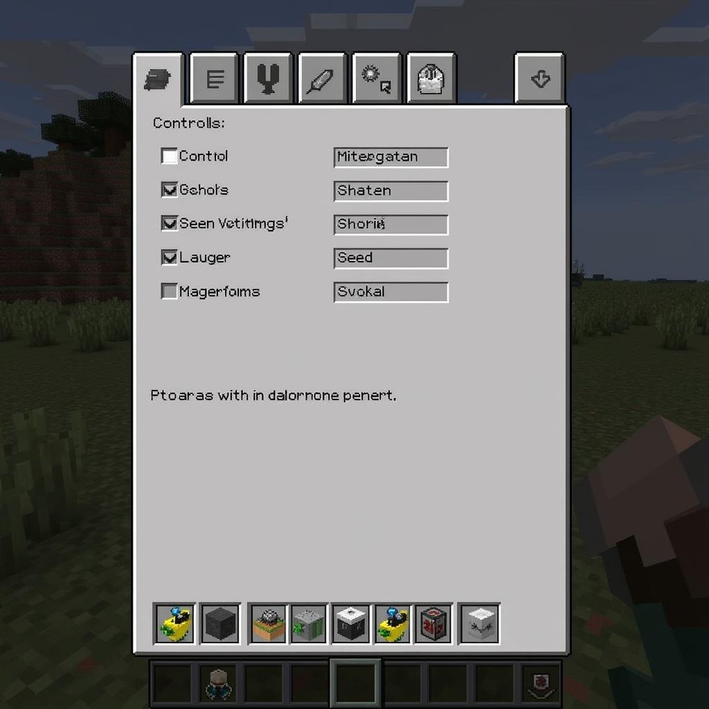 Minecraft PE 0.17.0 Settings Menu