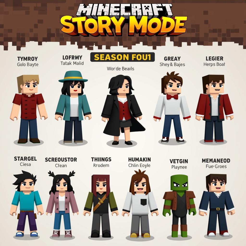 Minecraft Story Mode Season 1 Characters